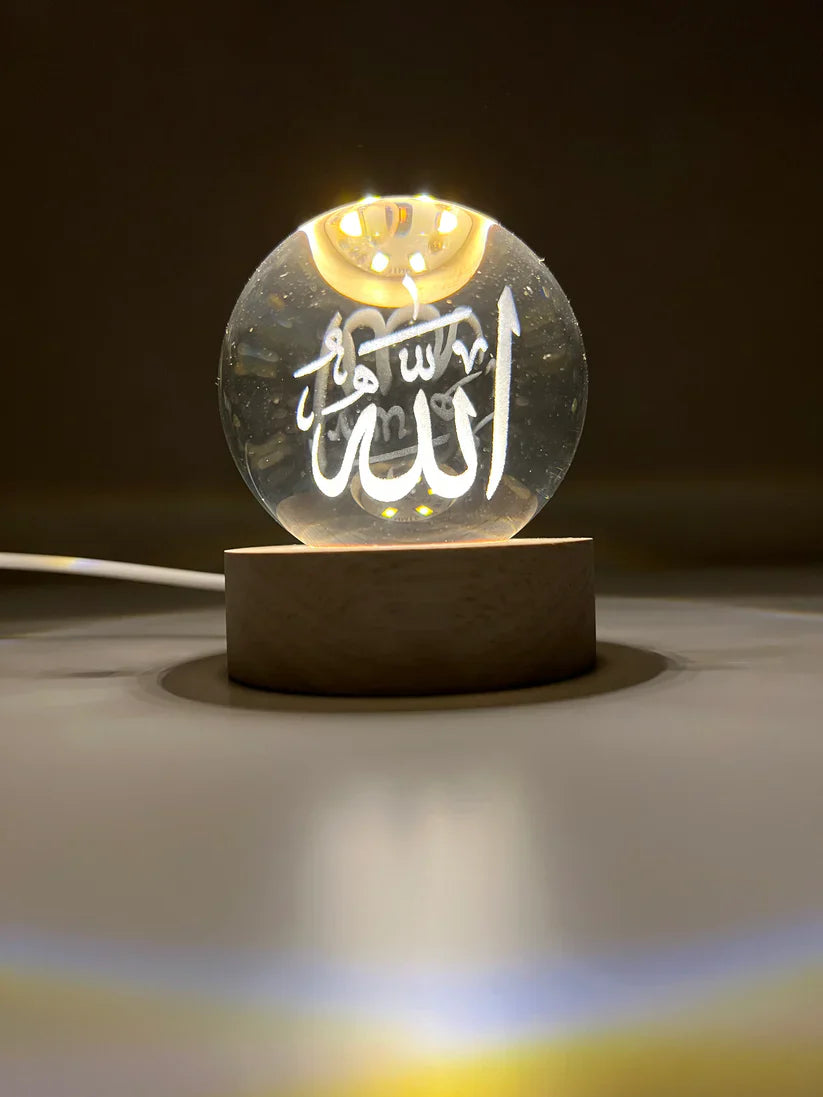 3D Islamic Crystal Ball USB Lamp