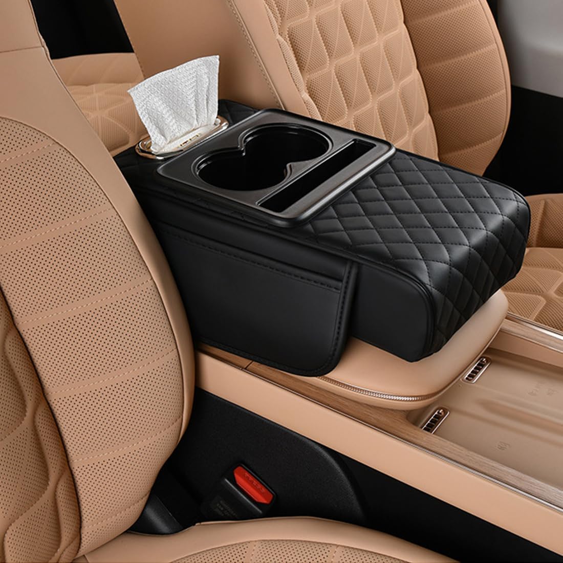 Leather Car Armrest Cushion