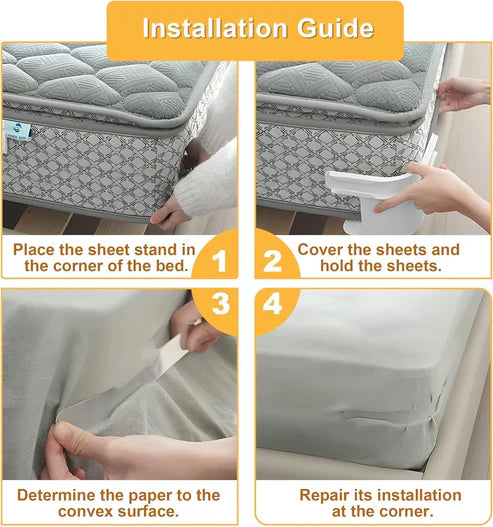 Premium Bed Sheet Lock Clips(4 Pcs)