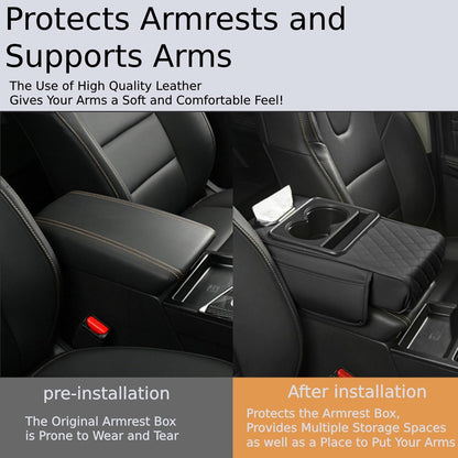 Leather Car Armrest Cushion