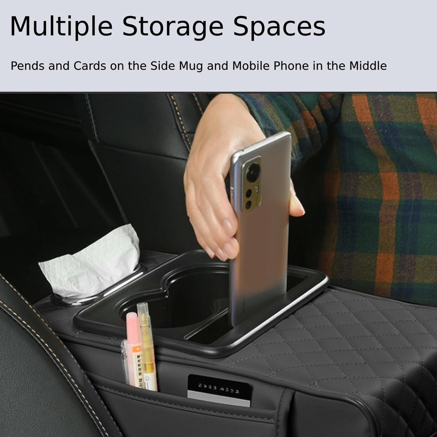 Leather Car Armrest Cushion