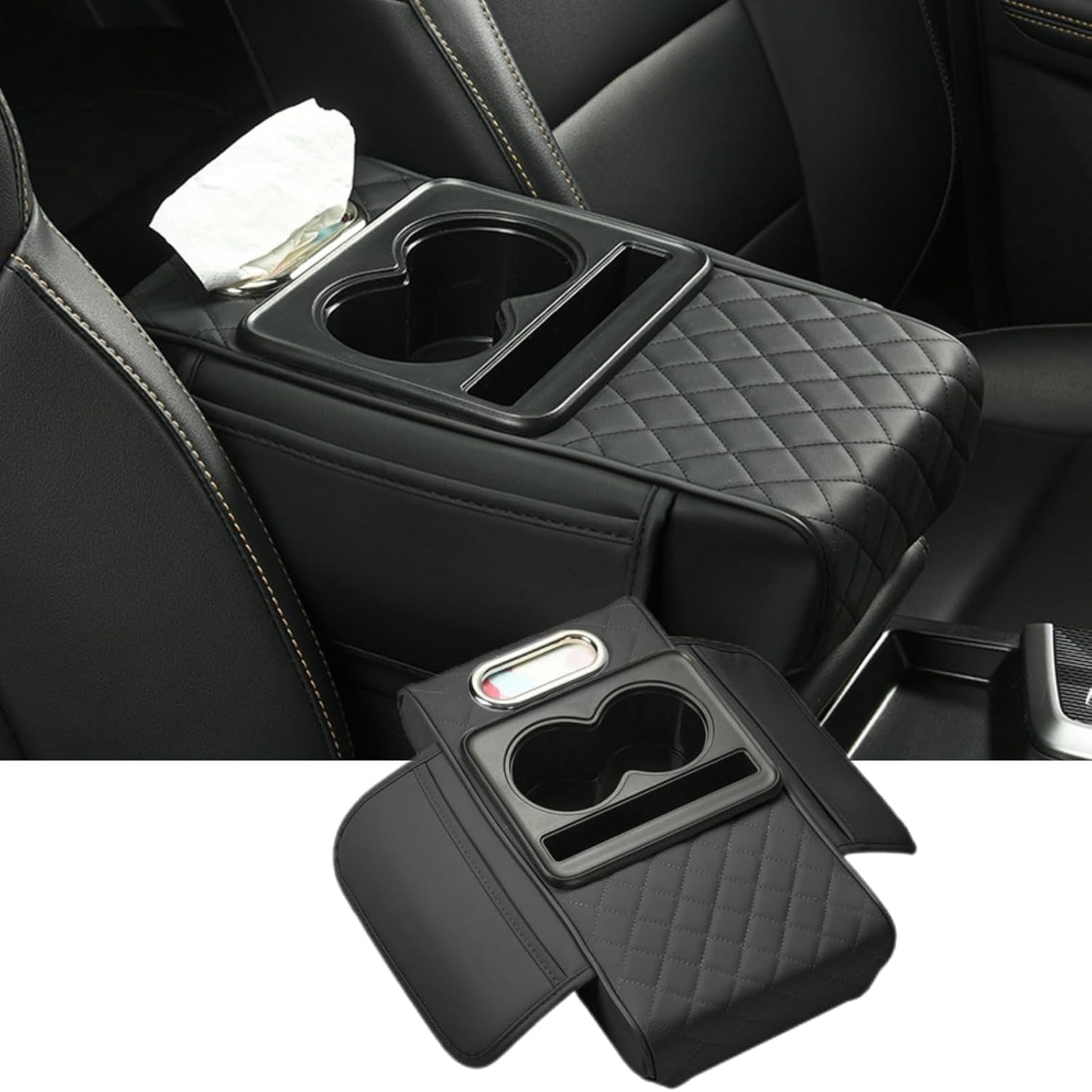 Leather Car Armrest Cushion