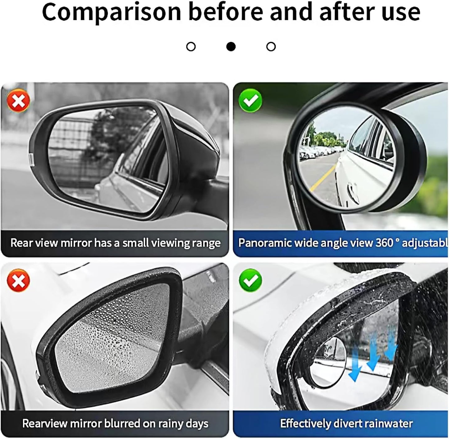 2 in 1 Blind Spot Mirrors