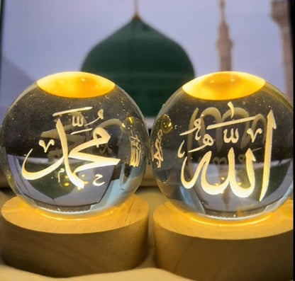 3D Islamic Crystal Ball USB Lamp