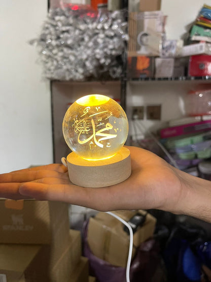 3D Islamic Crystal Ball USB Lamp
